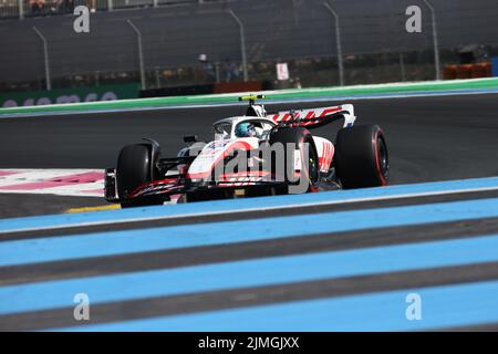 jul 22 2022 Le Castellet, Frankreich - F1 2022 Frankreich GP - freies Training 2 - Mick Schumacher (GER) Haas VF-22 Stockfoto