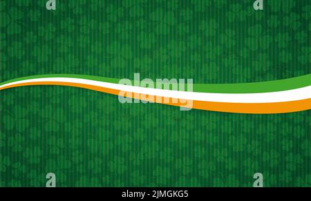 Irisches Flaggen-Banner Zum „Long St. Patricks Day“ Stockfoto