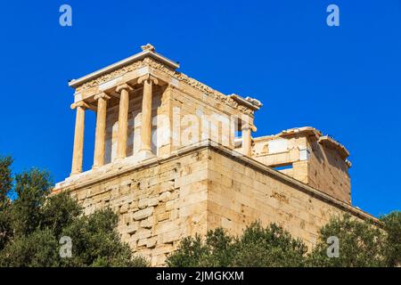 Akropolis von Athen ruiniert Parthenon Greeces Hauptstadt Athen in Griechenland. Stockfoto