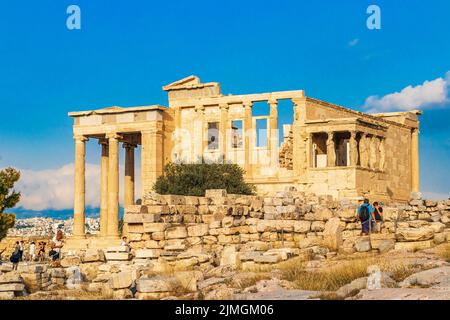 Akropolis von Athen ruiniert Parthenon Greeces Hauptstadt Athen in Griechenland. Stockfoto