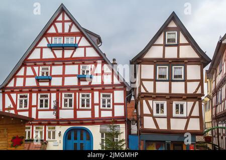 Straße in Schlitz, Deutschland Stockfoto