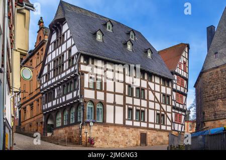 Straße in Marburg, Deutschland Stockfoto