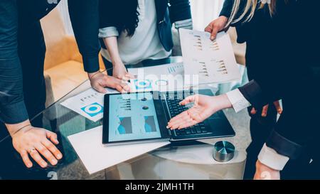 Schlechte Investitionen Geschäftspartner Corporate Meeting Stockfoto