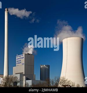 Herne, ein Steinkohlekraftwerk, das von Steag, Herne, Deutschland, Europa betrieben wird Stockfoto