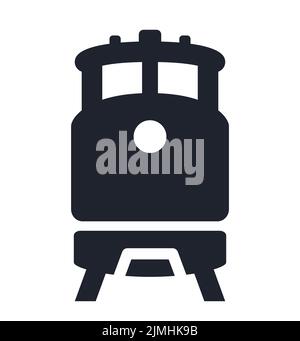 Eisenbahn Diesel Zug Zeichen Güterverkehr Symbol Vektor Illustration Symbol Stock Vektor