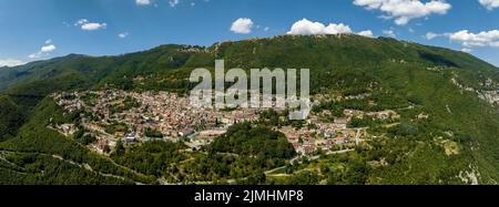 San gregorio matese Provinz Caserta Italien Landskape matese, Berg, Luftbild Panoramafoto Stockfoto