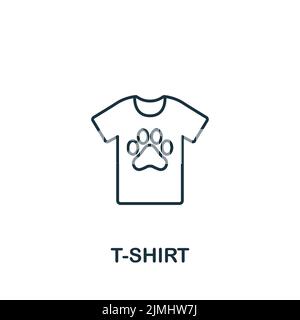 T-Shirt-Symbol. Monochrom Simple Clothes Icon für Vorlagen, Webdesign und Infografiken Stock Vektor