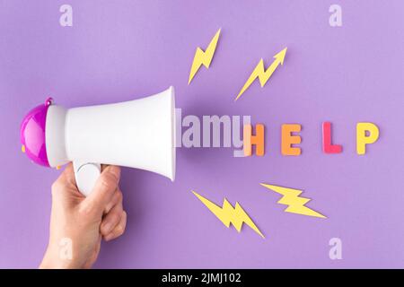 Solidaritätskonzept von oben Stockfoto