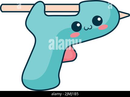 Kawaii-Klebepistole Stock Vektor