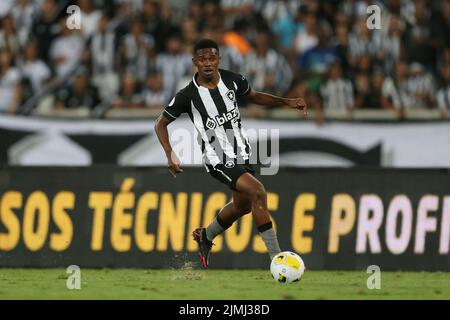 Rio De Janeiro, Brasilien. 06. August 2022. Jeffinho do Botafogo, während des Spiels zwischen Botafogo und Ceara, für die 20. Runde der Campeonato Brasileiro Serie A 2022, im Estadio Nilton Santos (Engenhao), an diesem Samstag 06. 30761 (Daniel Castelo Branco/SPP) Quelle: SPP Sport Press Foto. /Alamy Live News Stockfoto