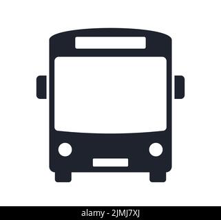 Symbol für Bus- oder Busbahnhofsymbol Verkehrsvektor-Illustration Stock Vektor