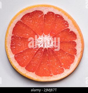Draufsicht köstliche Grapefruit-Scheibe Stockfoto