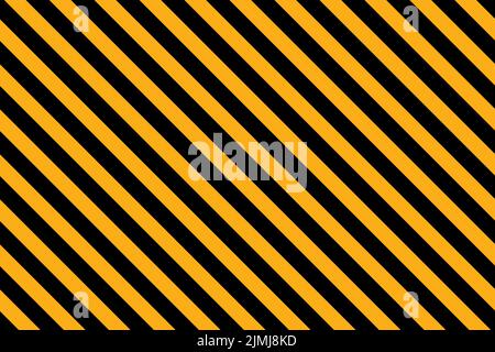 Gelb und schwarz gestreifter Warnhintergrund Stock Vektor