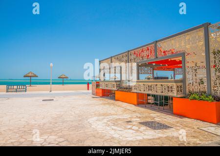 Al Wakrah Souq befindet sich in der Nähe der Qatar Stadien 2022 für die FIFA Fußball-Weltmeisterschaft Stockfoto