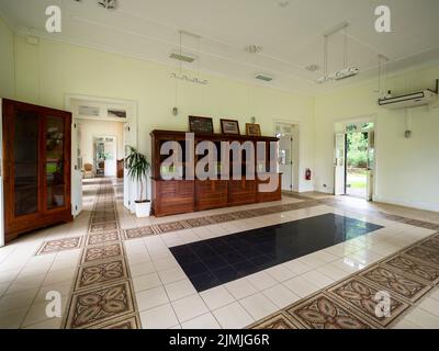 Kolonialvilla Mon Plaisir, Botanischer Garten Pamplemousses, Mauritius, Afrika Stockfoto