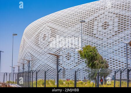 Al Thumama Stadion in Katar für die FIFA Fußball-Weltmeisterschaft 2022 Stockfoto