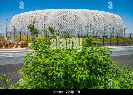 Al Thumama Stadion in Katar für die FIFA Fußball-Weltmeisterschaft 2022 Stockfoto