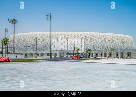 Al Thumama Stadion in Katar für die FIFA Fußball-Weltmeisterschaft 2022 Stockfoto