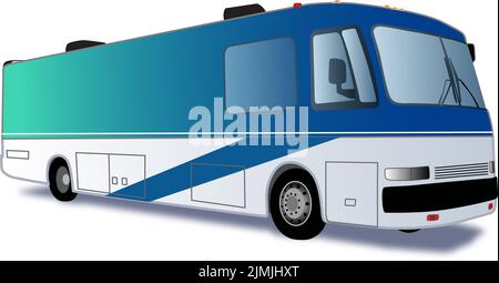 Großes Wohnmobil Wohnmobil Stock Vektor