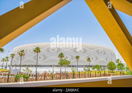 Al Thumama Stadion in Katar für die FIFA Fußball-Weltmeisterschaft 2022 Stockfoto