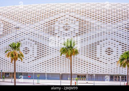 Al Thumama Stadion in Katar für die FIFA Fußball-Weltmeisterschaft 2022 Stockfoto