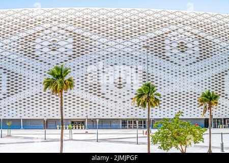 Al Thumama Stadion in Katar für die FIFA Fußball-Weltmeisterschaft 2022 Stockfoto