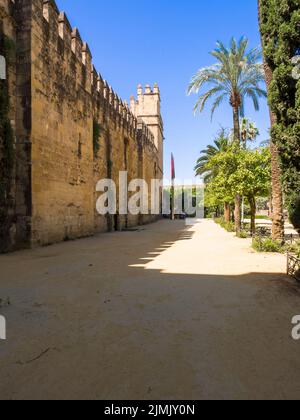 Befestigungsanlage Alcazar der christlichen Könige Stockfoto