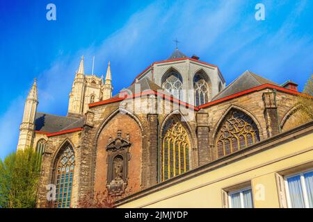 St.-Bavo-Kathedrale in Gent, Belgien Stockfoto