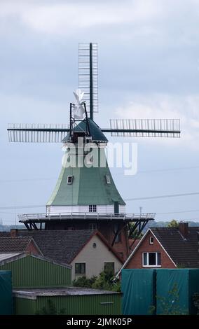 Venti Amici Windmühle in Hollem-Twielenfleth Stockfoto