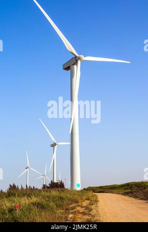 Israel. Moderne Windmühlen Stockfoto