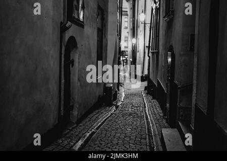 Gumlastan Old Town Alley (Stockholm) Stockfoto