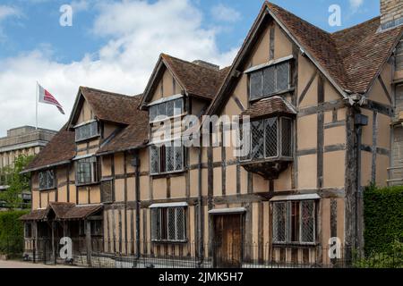 Shakespeares Geburtsort, Stratford-upon-Avon, Warwickshire, England Stockfoto