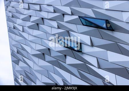 Titanic Belfast Besucherattraktion, Belfast, Nordirland, Großbritannien Stockfoto