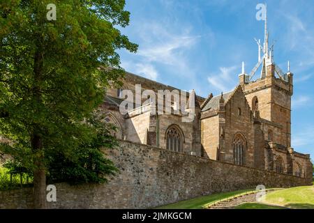 St. Michael's Church, Linlithgow Palace, Linlithgow, Central Lowlands, Schottland Stockfoto