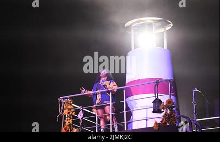 SZA tritt während des Outside Lands Music and Arts Festival 2022 im Golden Gate Park am 05. August 2022 in San Francisco, Kalifornien, auf. Foto: Casey Flanigan/imageSPACE Credit: Imagespace/Alamy Live News Stockfoto