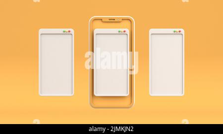 Telefon Windows UI 3D Stockfoto