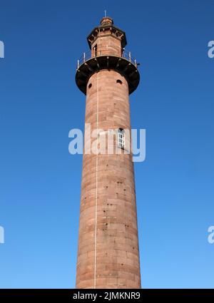 Blick auf den historischen pharos Leuchtturm aus dem 19.. Jahrhundert in fleetwood lancashire Stockfoto