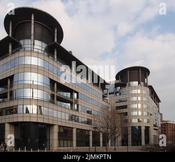 Blick auf die Bürogebäude im Barbirolli-Platz in der Great Bridgewater Street in Manchester Stockfoto