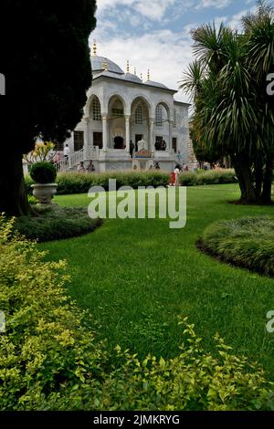 Topkapi-Palast, Istanbul: Pavillon des Eroberers mit der Kaiserlichen Schatzkammer. Es war die Residenz der osmanischen Sultane Stockfoto
