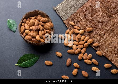 Nahaufnahme Ansicht NUTS Konzept Anordnung Stockfoto