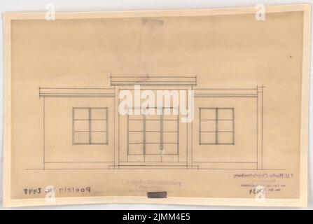 Poelzig Hans (1869-1936), das wachsende Haus (1931-1932): Ansicht (Variante). Bleistift auf Transparent, 18,4 x 27,4 cm (einschließlich Scankanten) Stockfoto