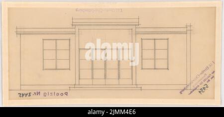 Poelzig Hans (1869-1936), das wachsende Haus (1931-1932): Ansicht (Variante). Bleistift auf Transparent, 12 x 25,2 cm (einschließlich Scankanten) Stockfoto