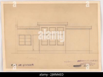 Poelzig Hans (1869-1936), das wachsende Haus (1931-1932): Ansicht (Variante). Bleistift auf Transparent, 18,9 x 26,7 cm (einschließlich Scankanten) Stockfoto