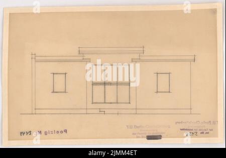 Poelzig Hans (1869-1936), das wachsende Haus (1931-1932): Ansicht (Variante). Bleistift auf Transparent, 17,8 x 27,2 cm (einschließlich Scankanten) Stockfoto