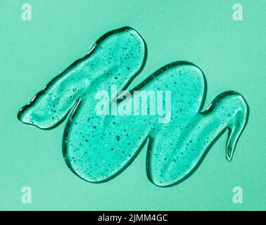 Draufsicht Hydroalkoholisches Gel Stockfoto