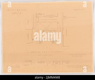 Poelzig Hans (1869-1936), Erinnerung an die Gefallenen des Ersten Weltkriegs (Neue Wache), Berlin (1931): Abteilung 1: 500. Bleistift über leichtem Bruch auf Papier, 48,8 x 61,5 cm (einschließlich Scankanten) Stockfoto