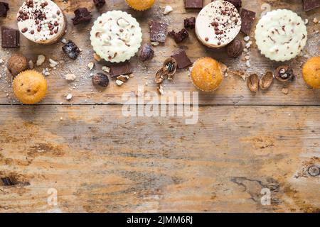 Kuchen Muffins Stockfoto