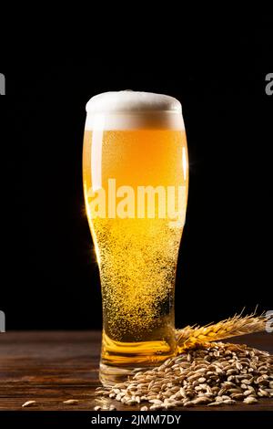 Köstliche amerikanische Bierauswahl Stockfoto