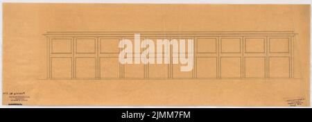 Poelzig Hans (1869-1936), Geschäfte im Zoo, Berlin. Umbau (05,1926): Blick auf die Straße. Bleistift auf Transparent, 27,6 x 79,9 cm (einschließlich Scankanten) Stockfoto