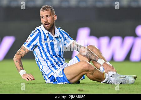 Empoli, Italien. 06. August 2022. Andrea La Mantia (SPAL) während des FC Empoli gegen SPAL, italienisches Fußballspiel Coppa Italia in Empoli, Italien, August 06 2022 Quelle: Independent Photo Agency/Alamy Live News Stockfoto